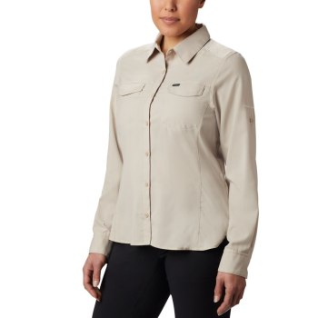 Columbia Silver Ridge Lite Long Sleeve, Camisa Kaki Para Mujer | 503417-MPT